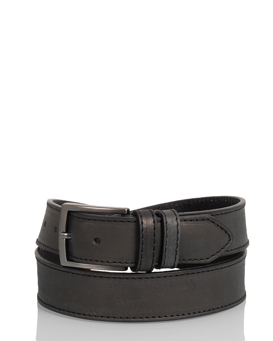 Nahkavyö 3 cm musta