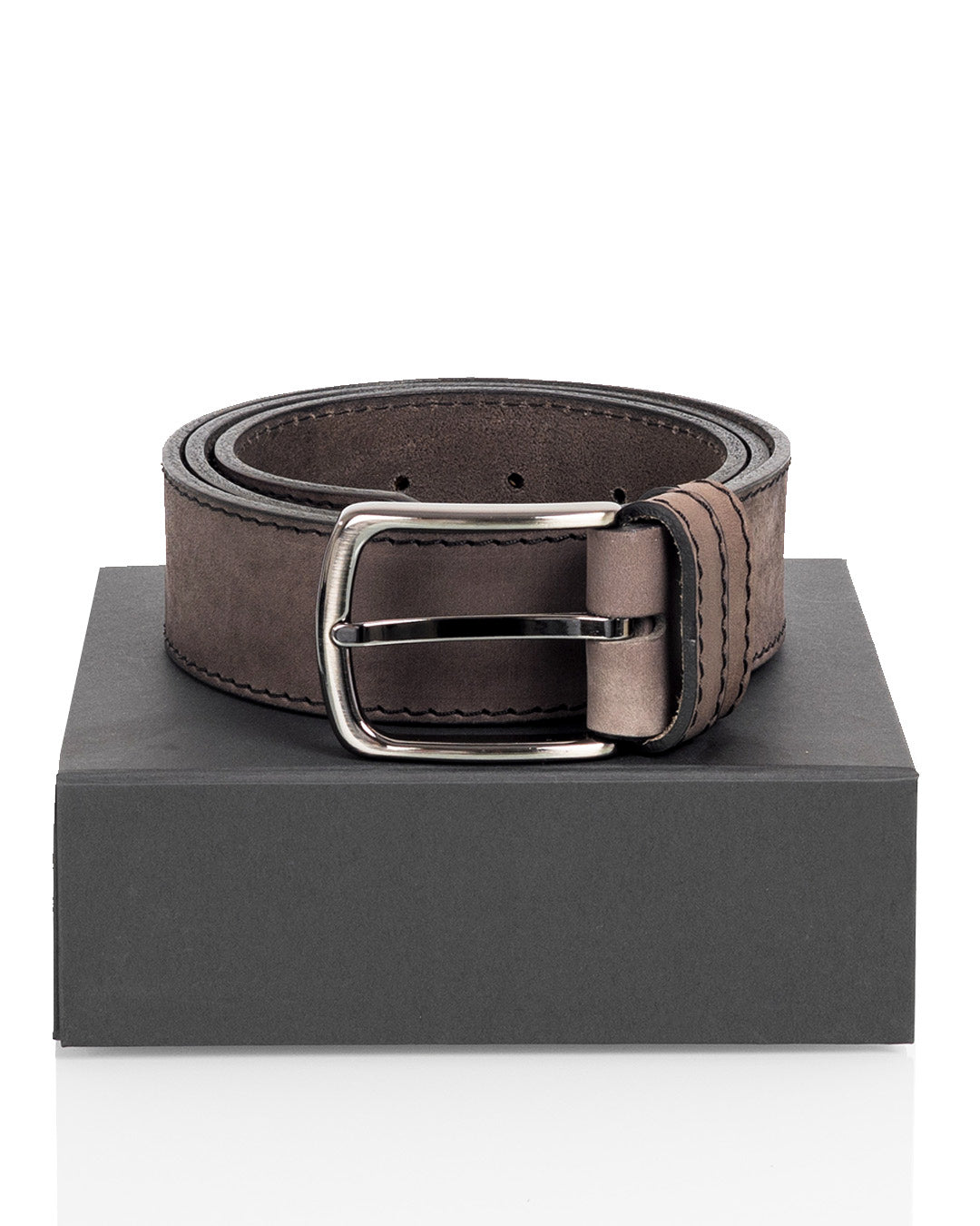 Nahkavyö 3 cm harmaa