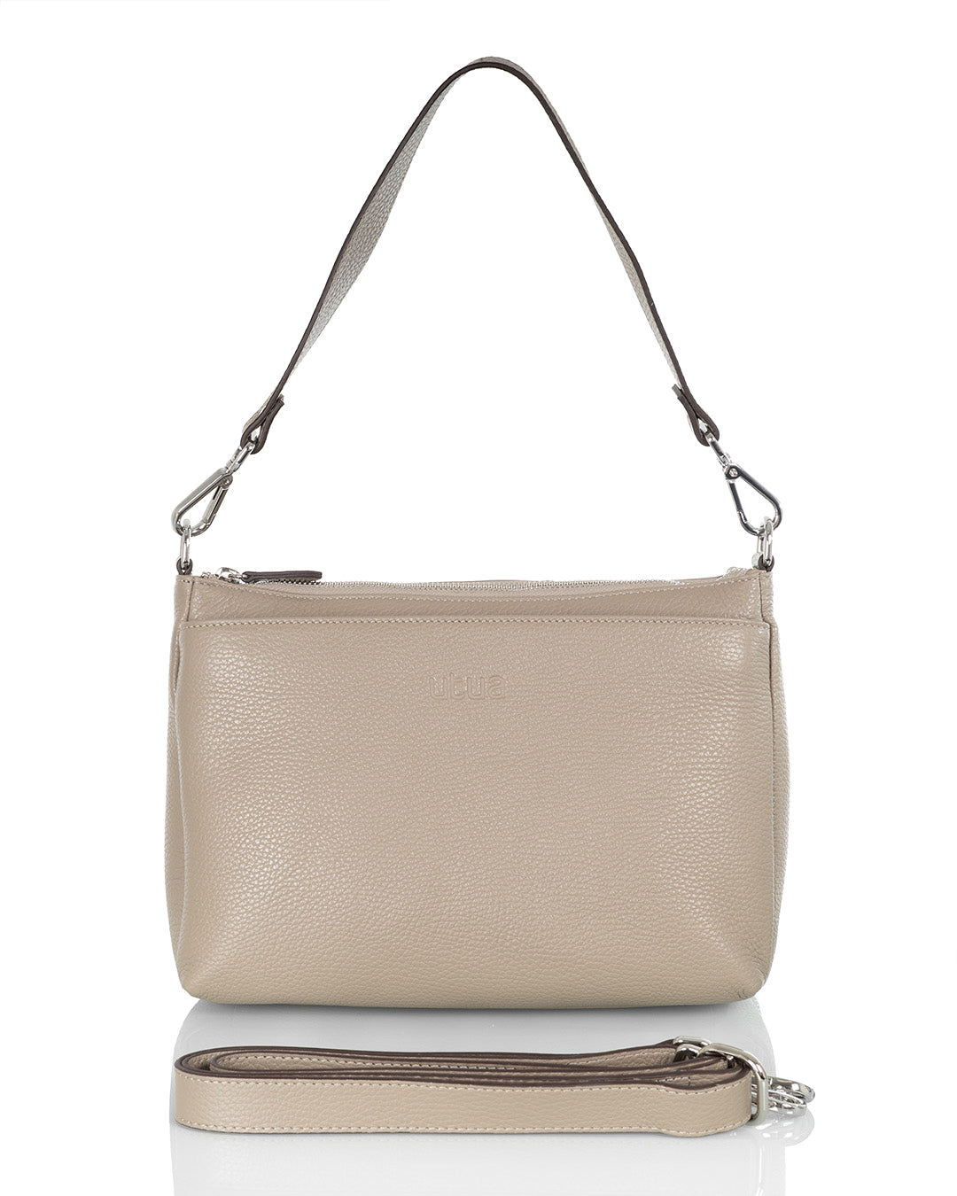 Harmaa Utua Kajo Exclusive olkalaukku edesta