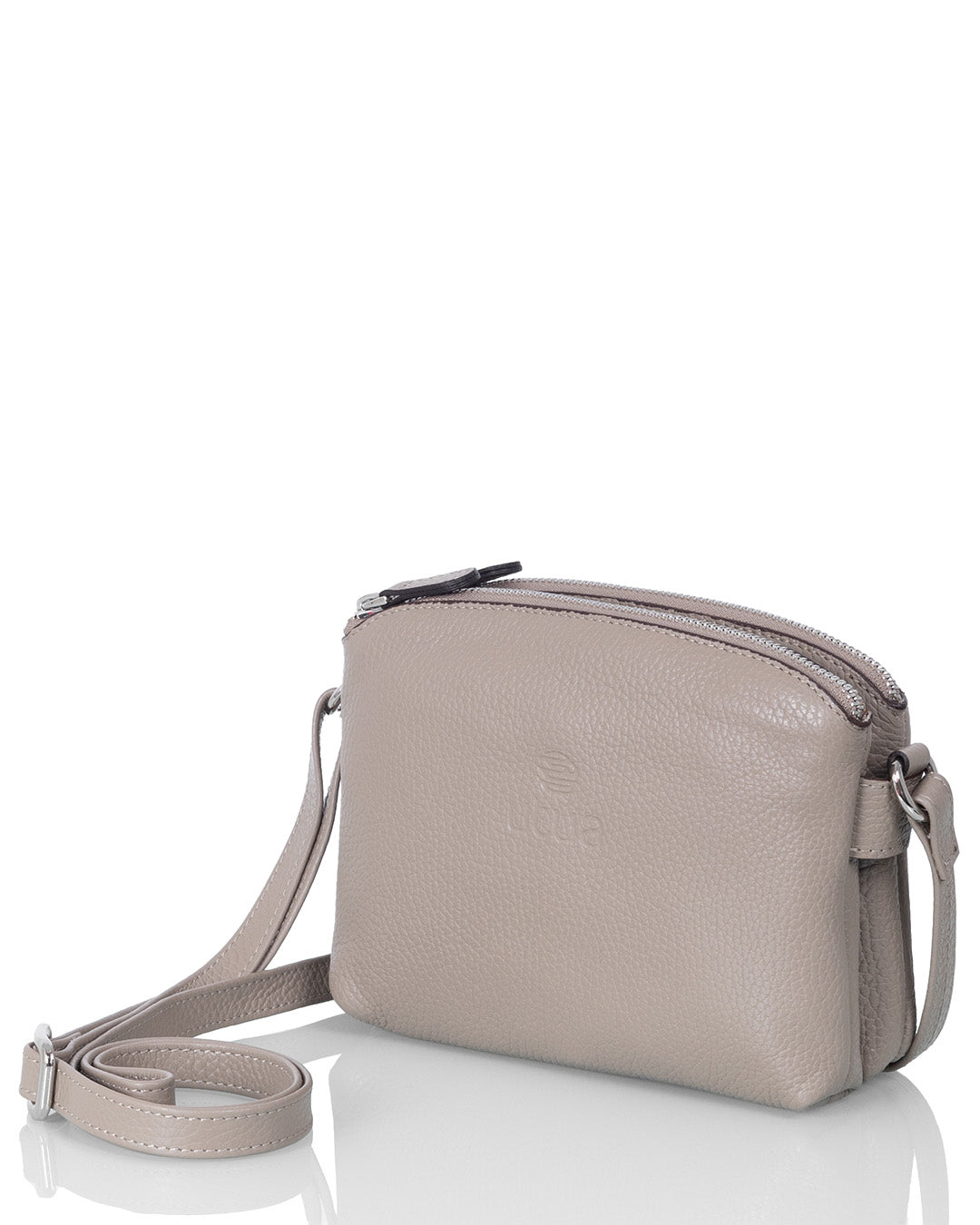 Harmaa_pikkulaukku_Utua_Lysti