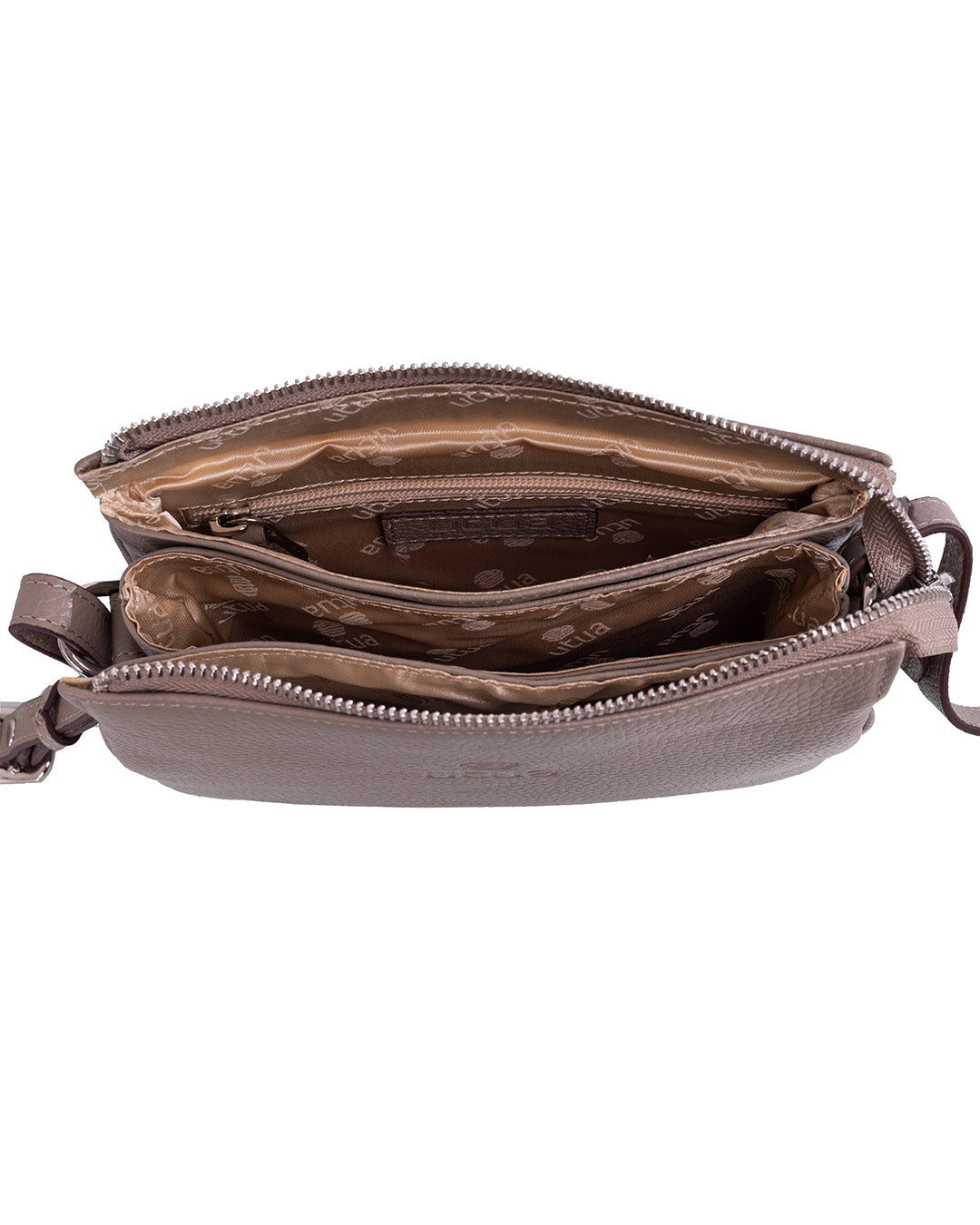 Ihme Exclusive small leather bag, grey