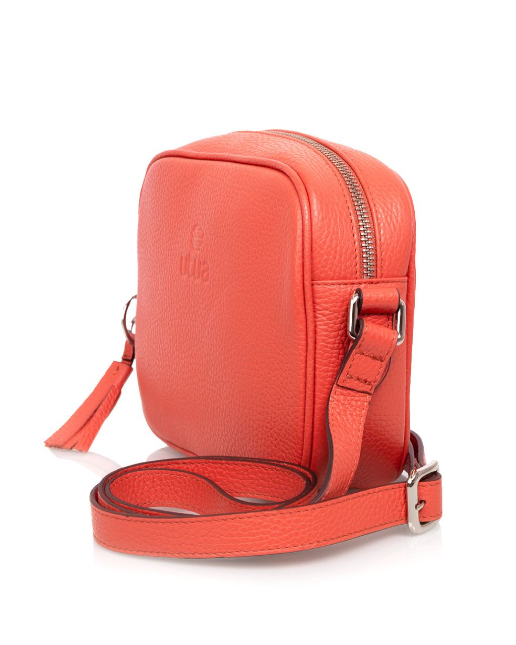 Korallin-punainen-olkalaukku-utua-espoo-exclusive