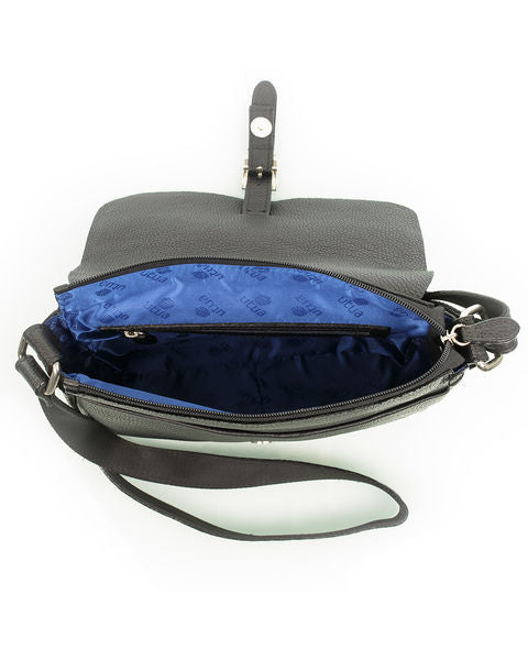 Kotimainen musta olkalaukku Utua Sanoma