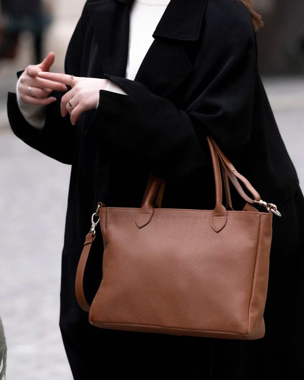 Nahkainen kasilaukku Utua Selene Exclusive musta