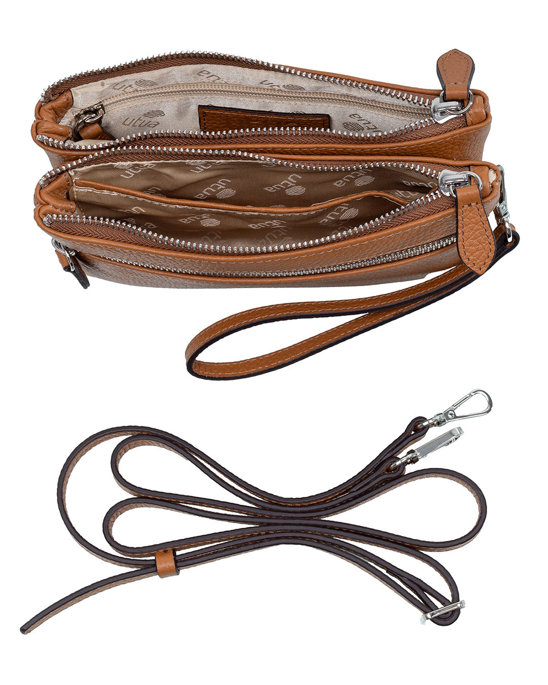 Rauma small leather bag, brown.