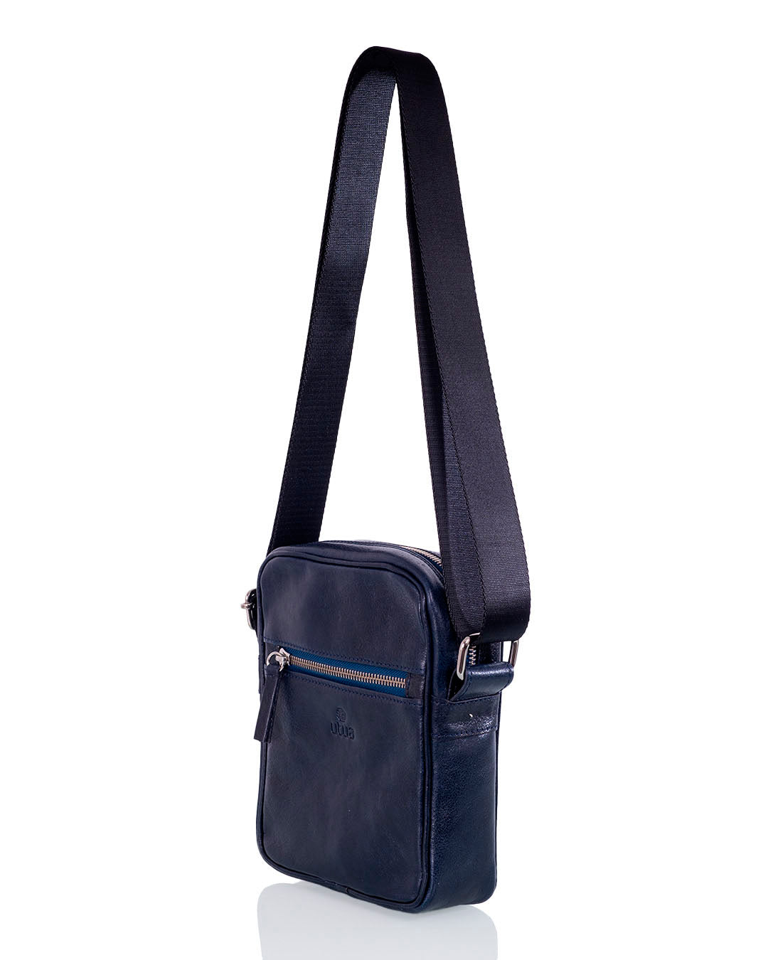 Apollon Exclusive small leather bag, dark blue