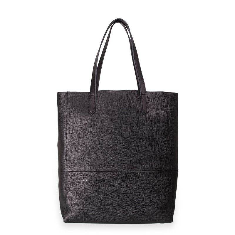 Soolo leather shopper black