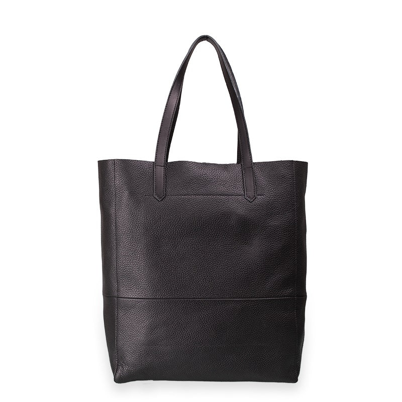 Soolo leather shopper black