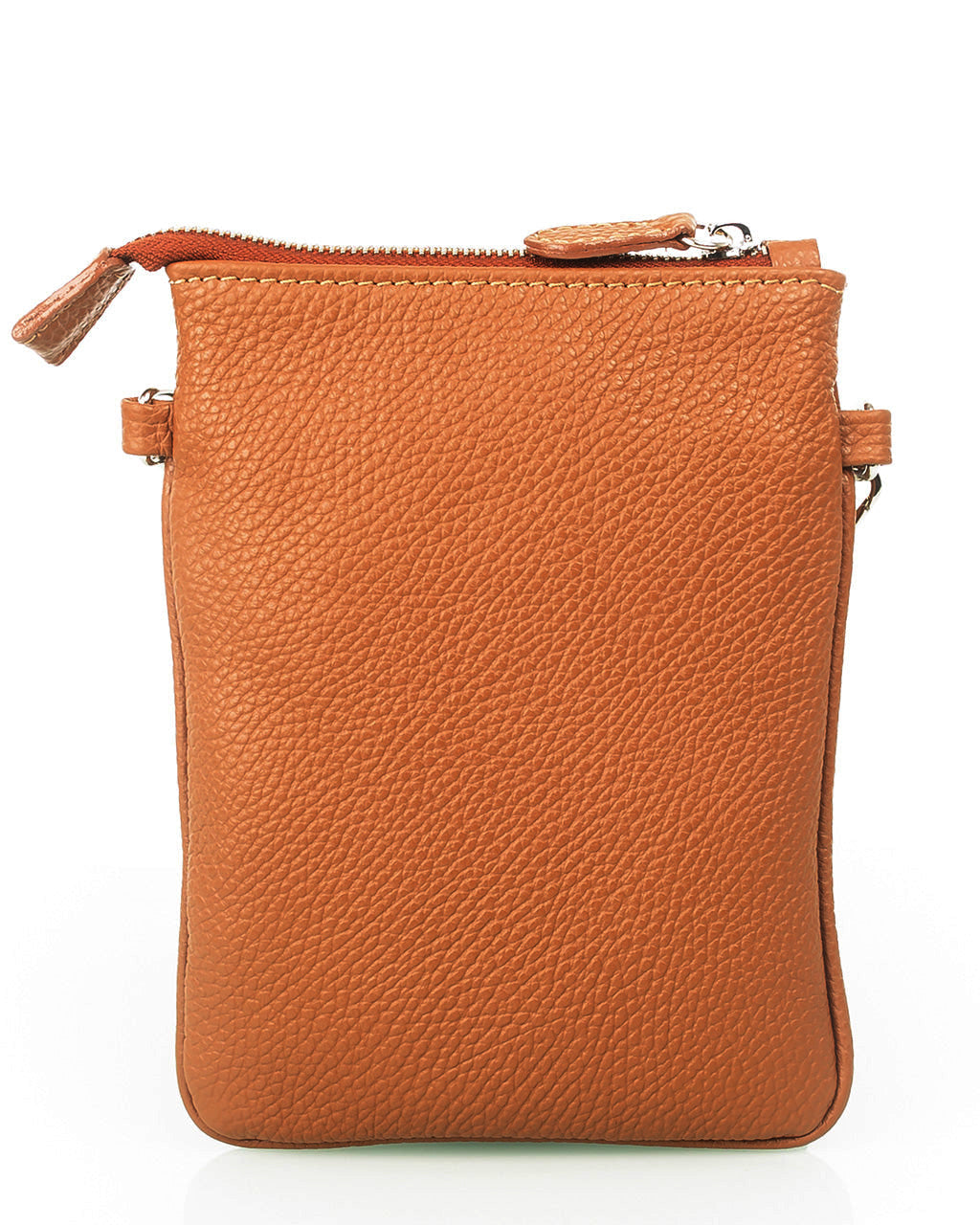 Suomalainen ruskea puhelinlaukku Utua Santra