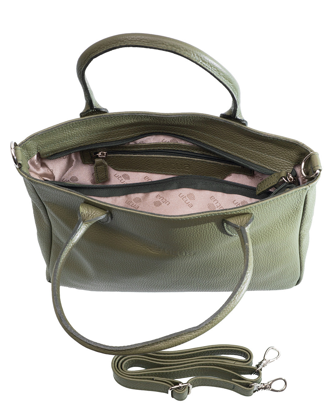 Suomalainen_vihrea_kasilaukku_Utua_Selene_Exclusive