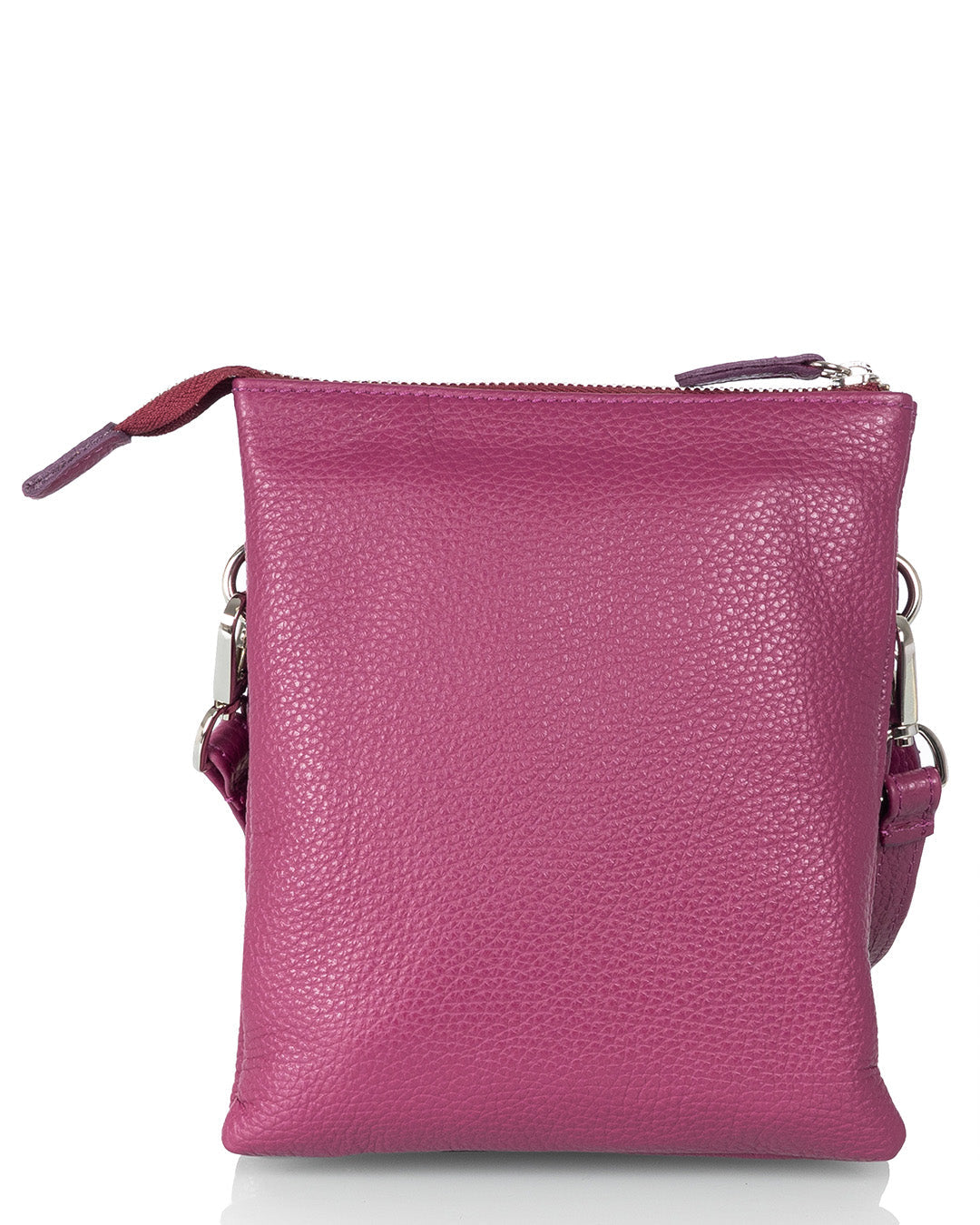 Suomalainen daalianpunainen pikkulaukku Utua Pisara