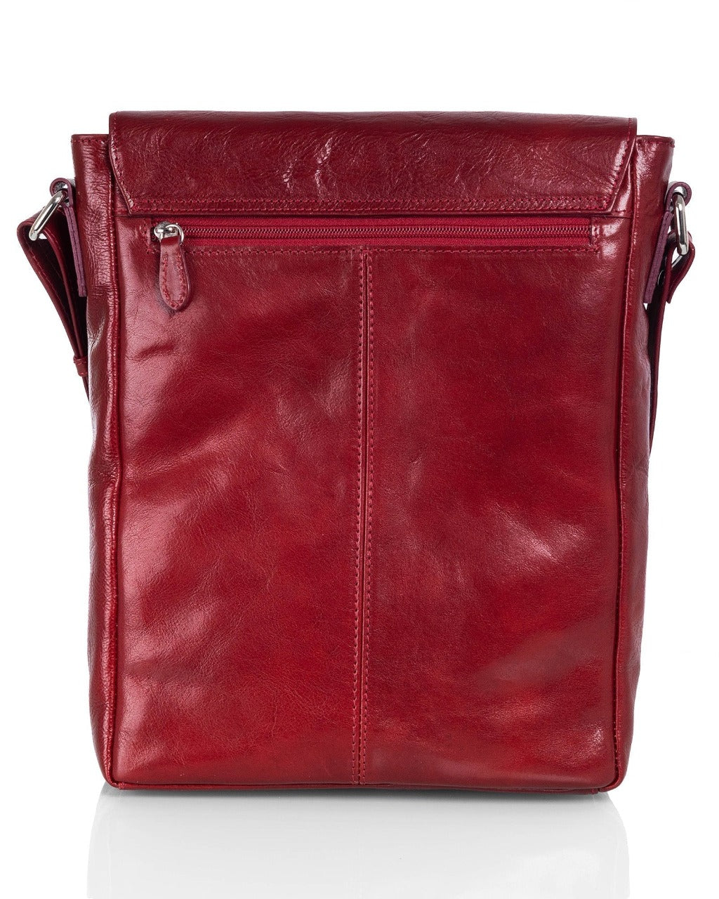 Zeus Exclusive kasviparkittu olkalaukku punainen