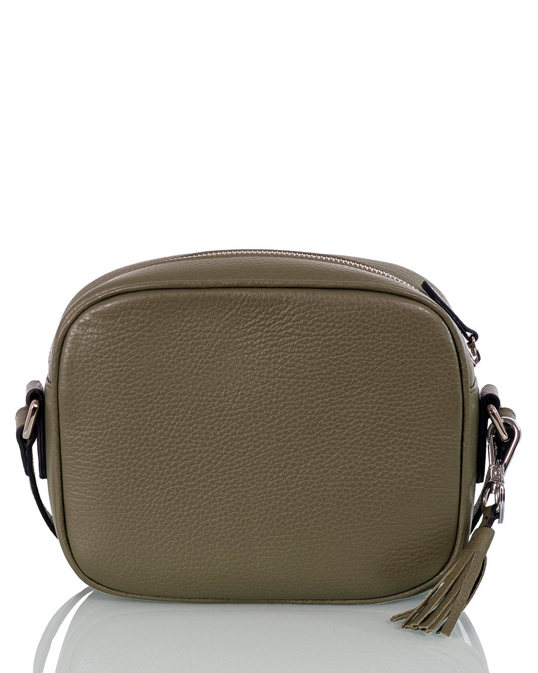 Espoo Exclusive leather shoulder bag, green.