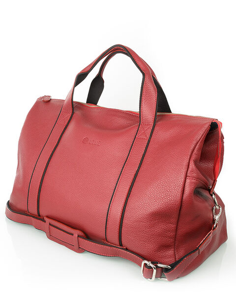 Nahkainen Utua viikonloppulaukku Weekender Exclusive viininpunainen