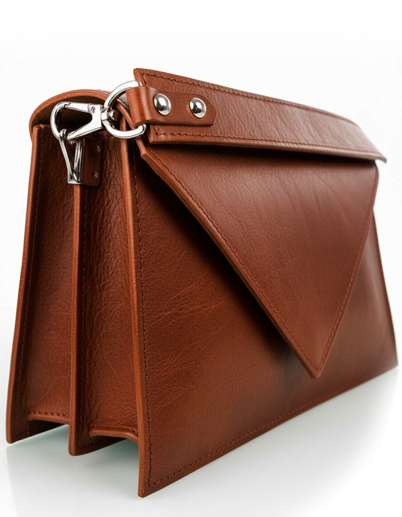 Skoga Exclusive kasviparkittu pikkulaukku keski ruskea ENNAKKOMYYNTI