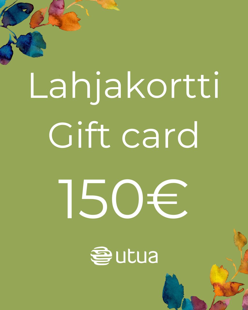 utua lahjakortti 150