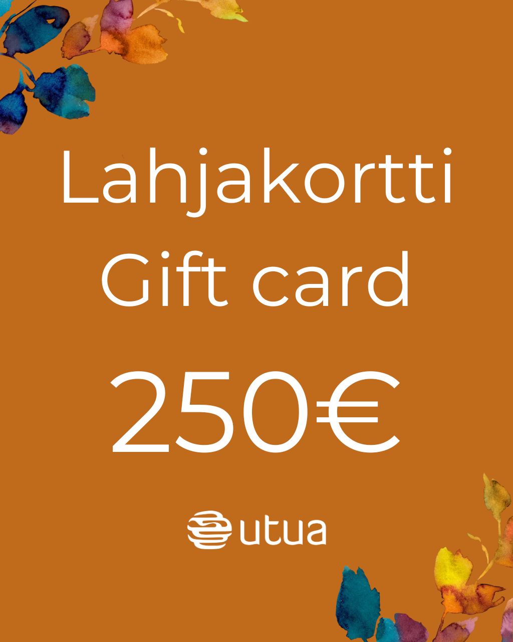 utua lahjakortti 250