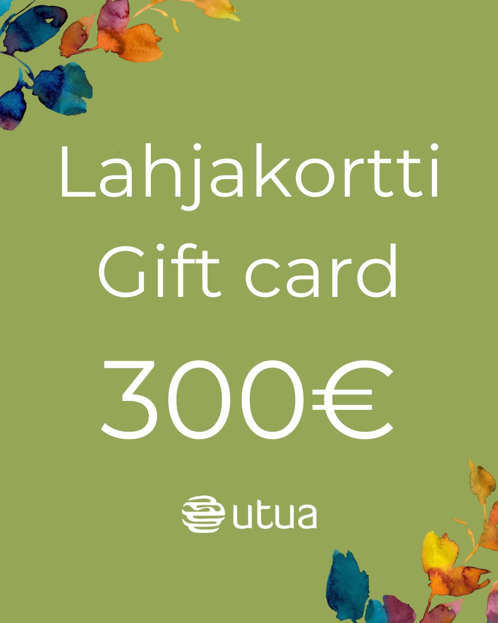utua lahjakortti 300