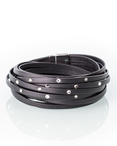 Leather bracelet Kierre black
