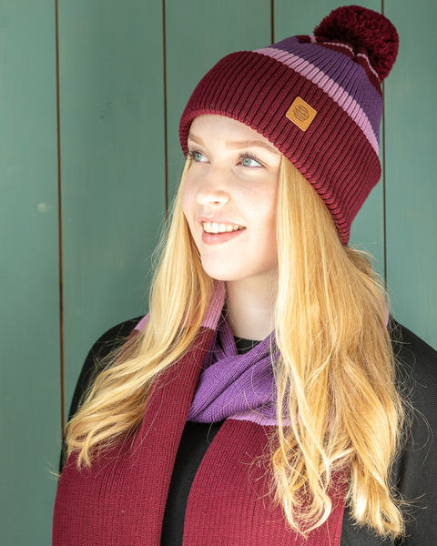 Merino wool striped scarf 100% merino wool