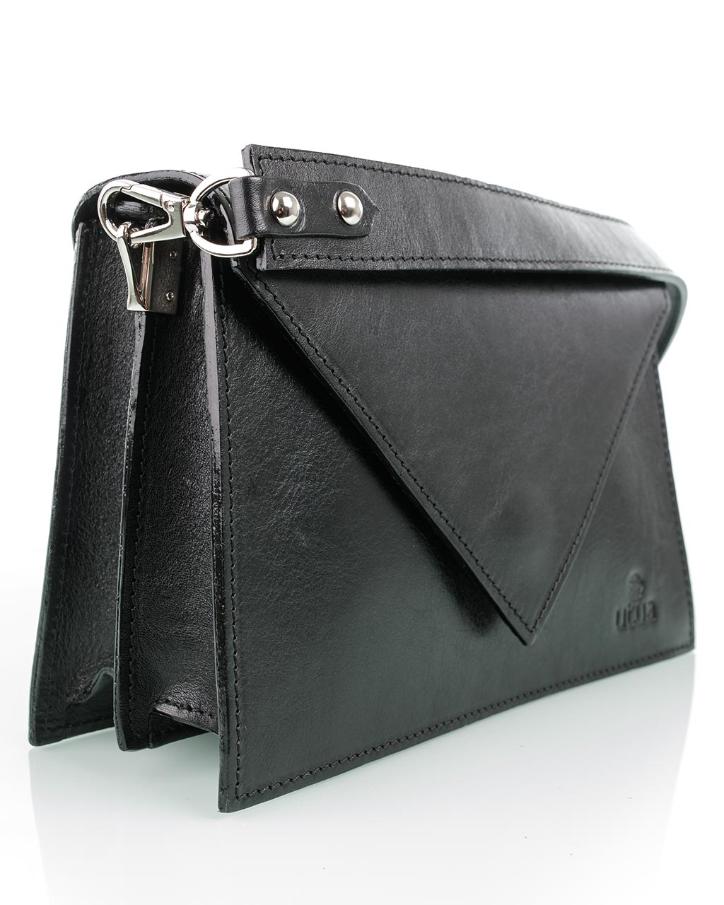 Kotimainen musta kasviparkittu pikkulaukku Utua Skoga Exclusive