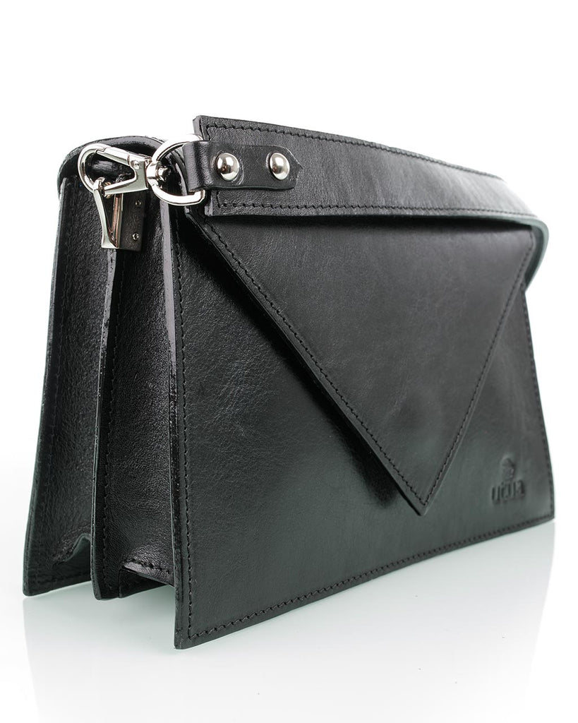 Kotimainen musta kasviparkittu pikkulaukku Utua Skoga Exclusive