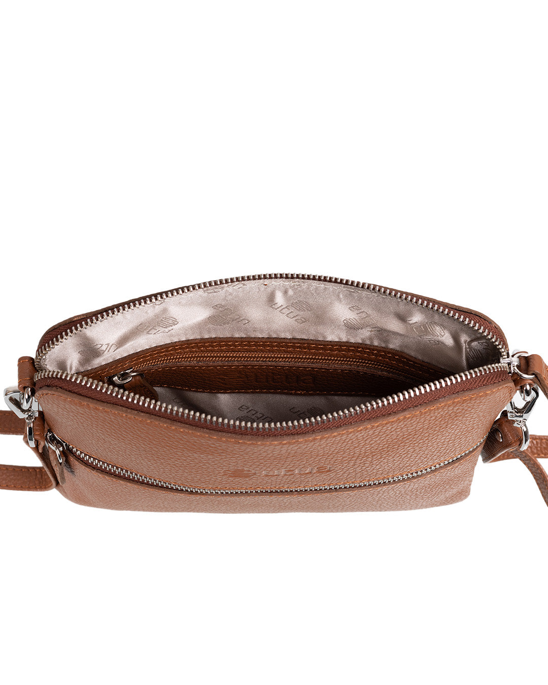 Kotimainen ruskea pikkulaukku Utua Kekale