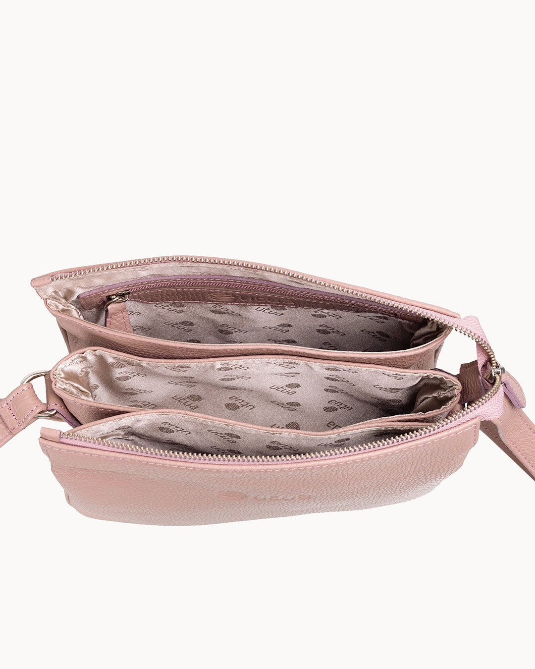 Kotimainen vaalea roosa olkalaukku Utua Kulo Exclusive