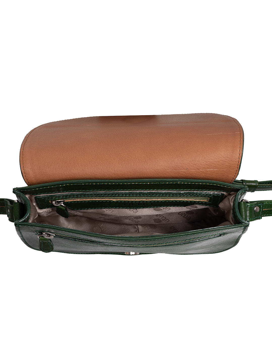 Kotimainen vihrea kasviparkittu olkalaukku Utua Visby Exclusive