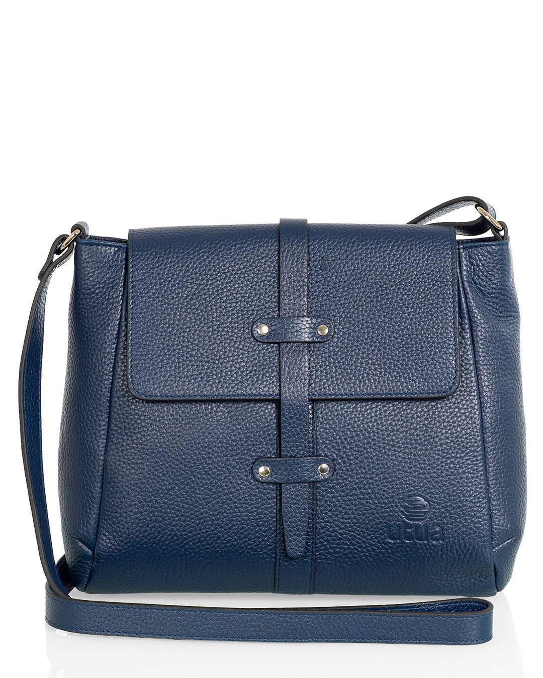 Kotimaisen-Utuan-laadukas-olkalaukku-Tasku-sininen