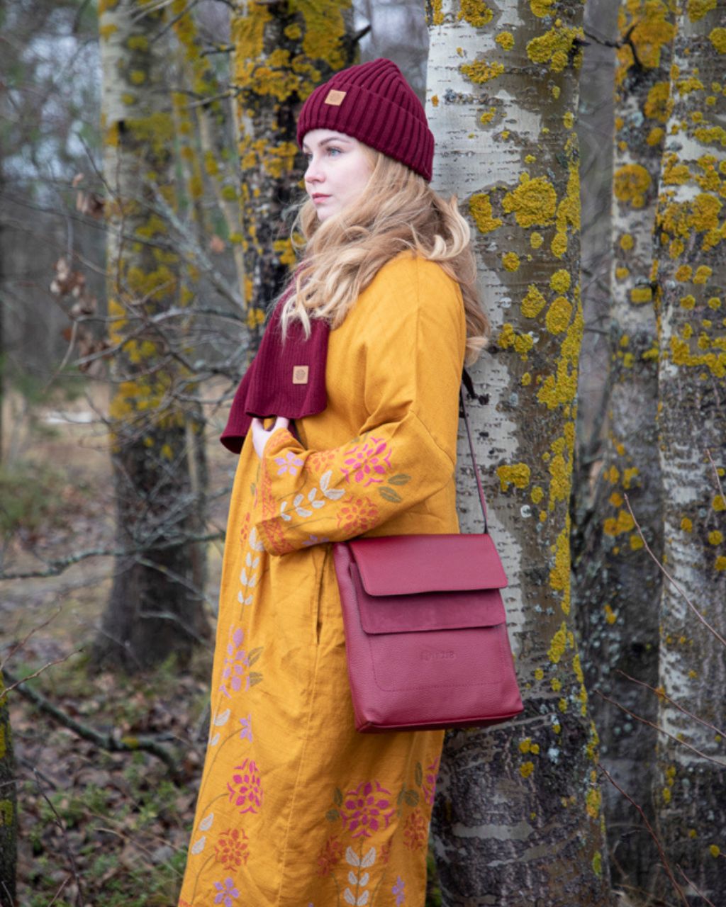 Odense olkalaukku ruskea