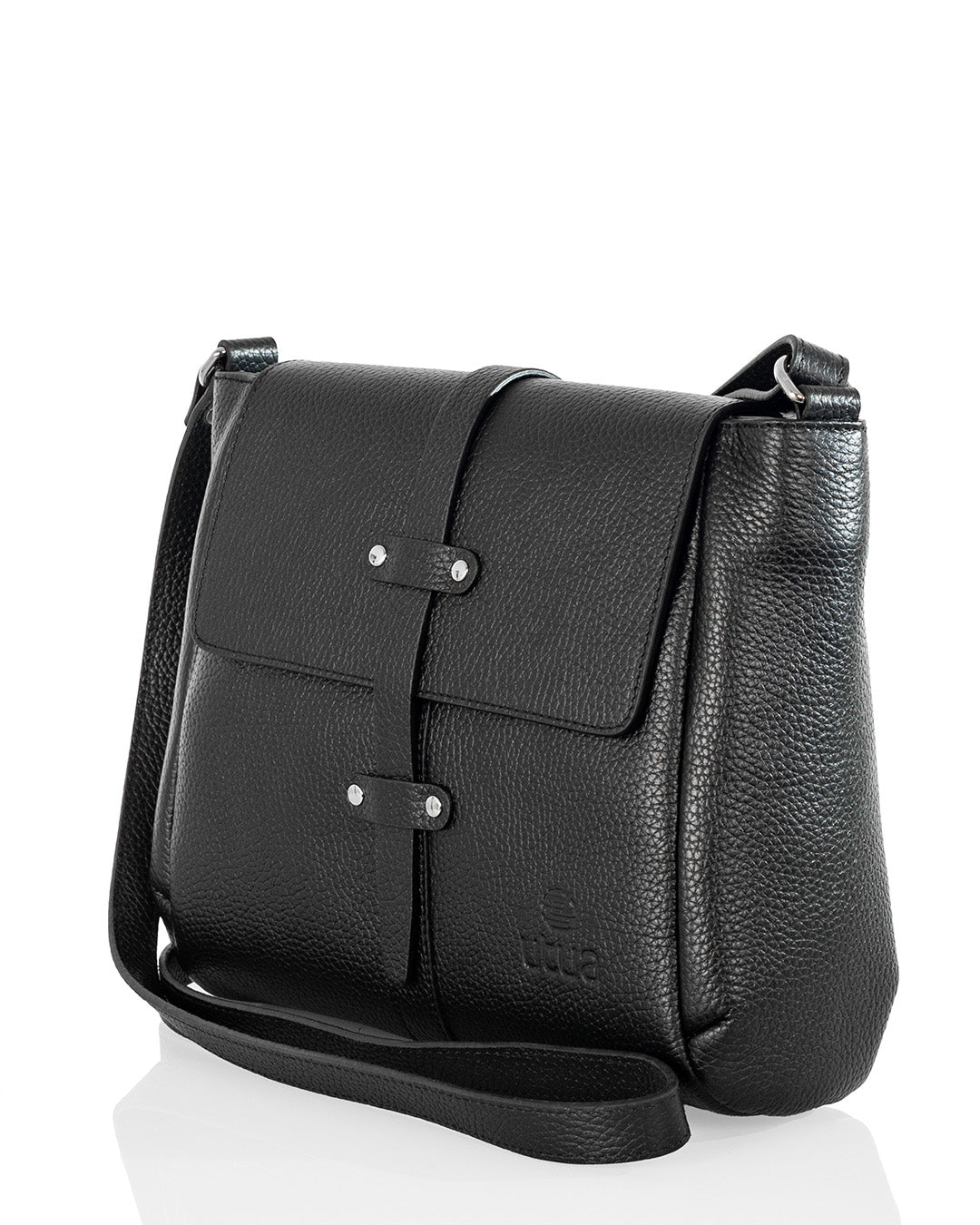 Musta olkalaukku Utua Tasku