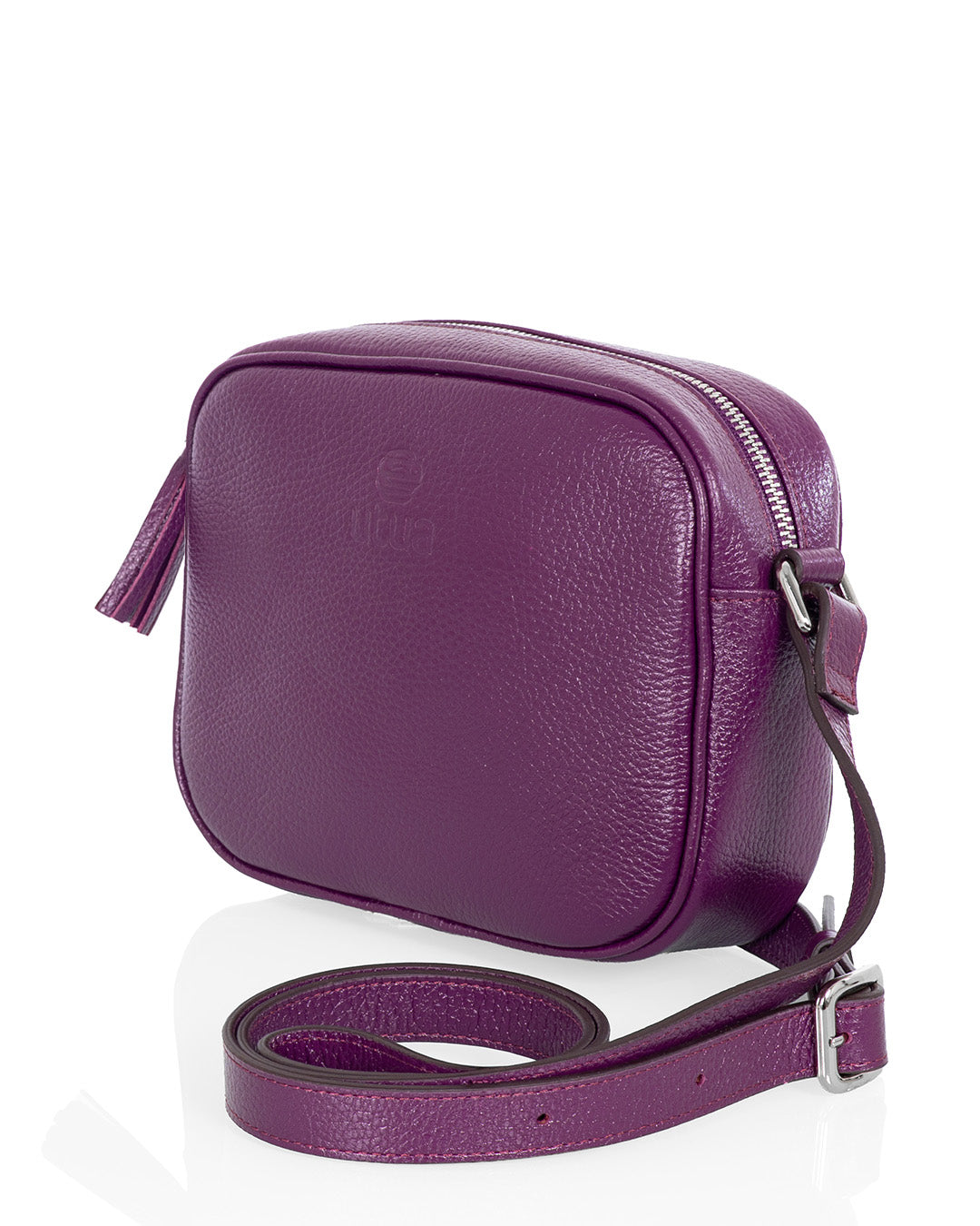 Nahkainen_olkalaukku_Utua_Espoo_Exclusive_tumma_violetti