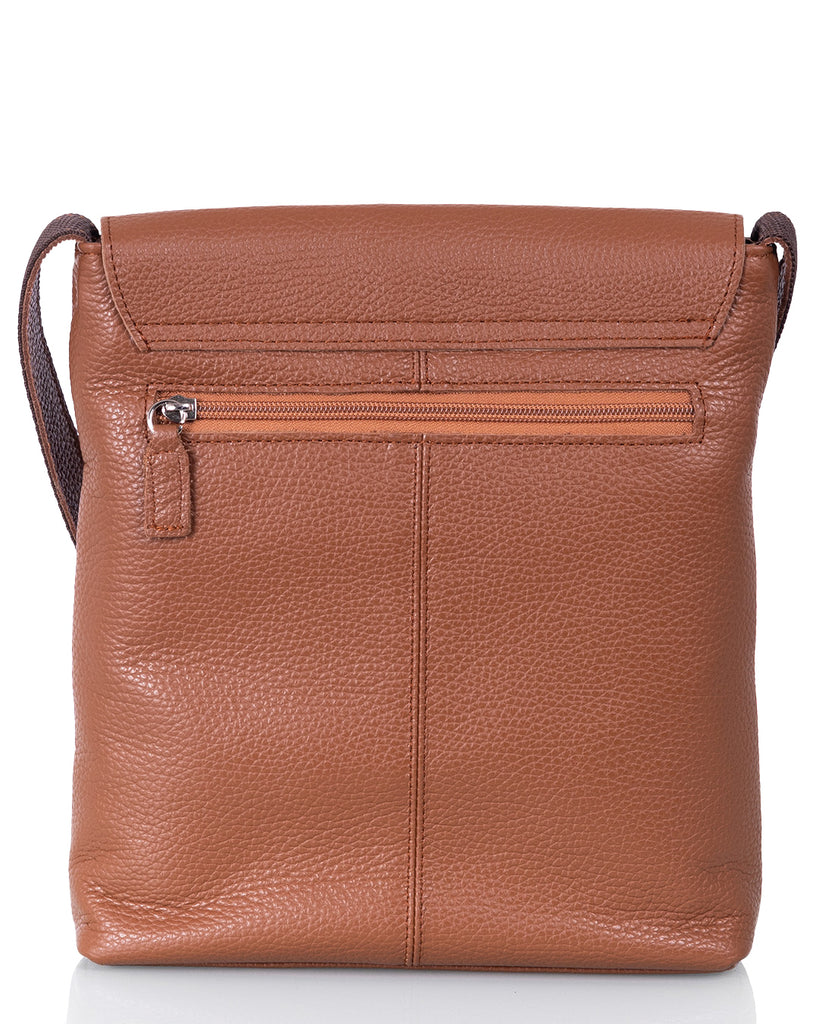 Nahkainen_olkalaukku_Utua_Odense_ruskea