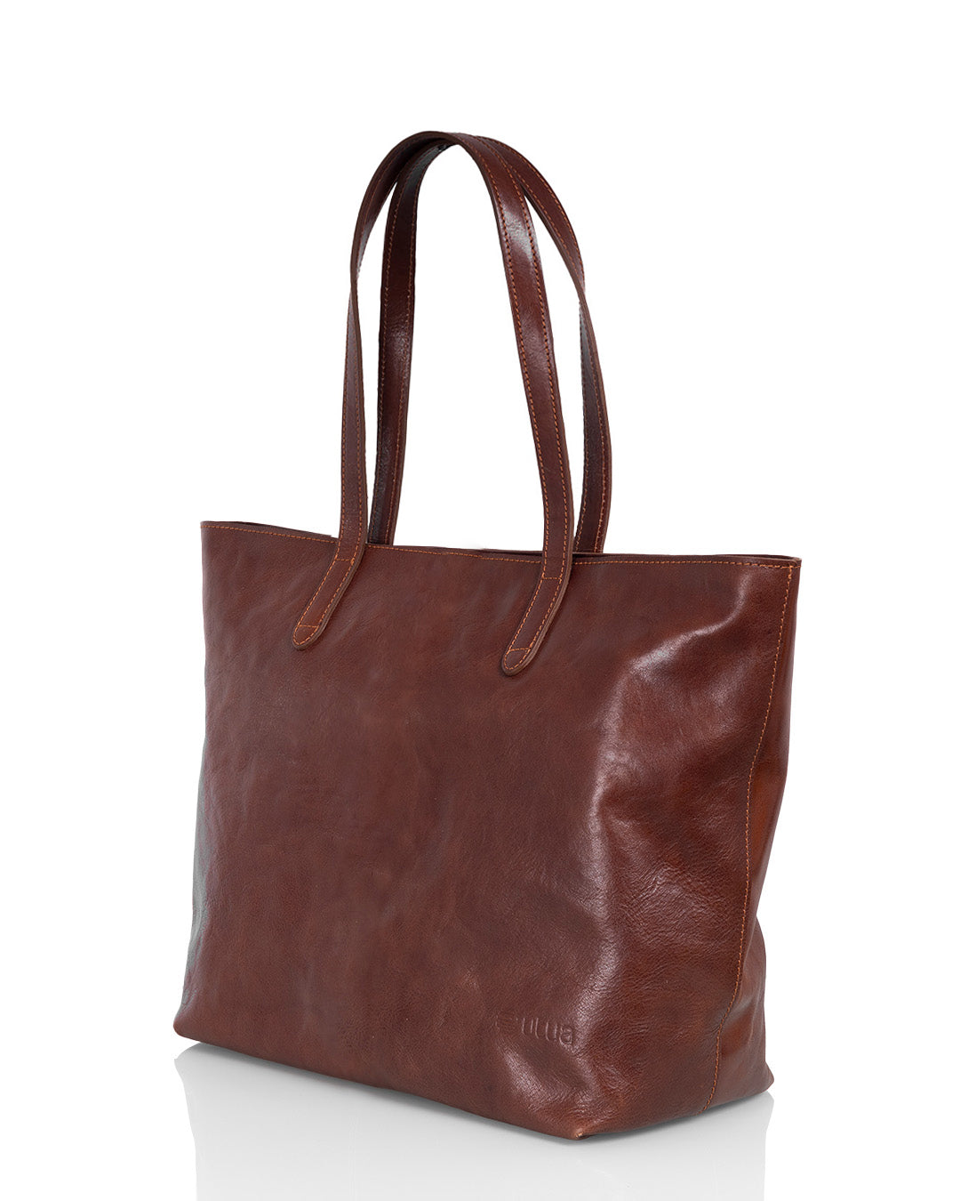 Ruskea kasviparkittu kasilaukku Utua Lund Exclusive