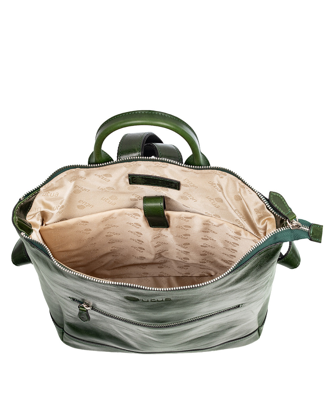 Suomalainen vihrea kasviparkittu reppu Utua Themis Exclusive