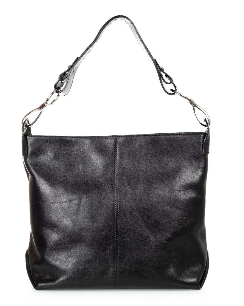 Suomalainen musta kasviparkittu kasilaukku Utua Roskilde Exclusive