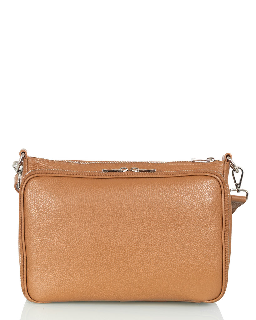 Suomalainen ruskea olkalaukku Utua Kajo Exclusive