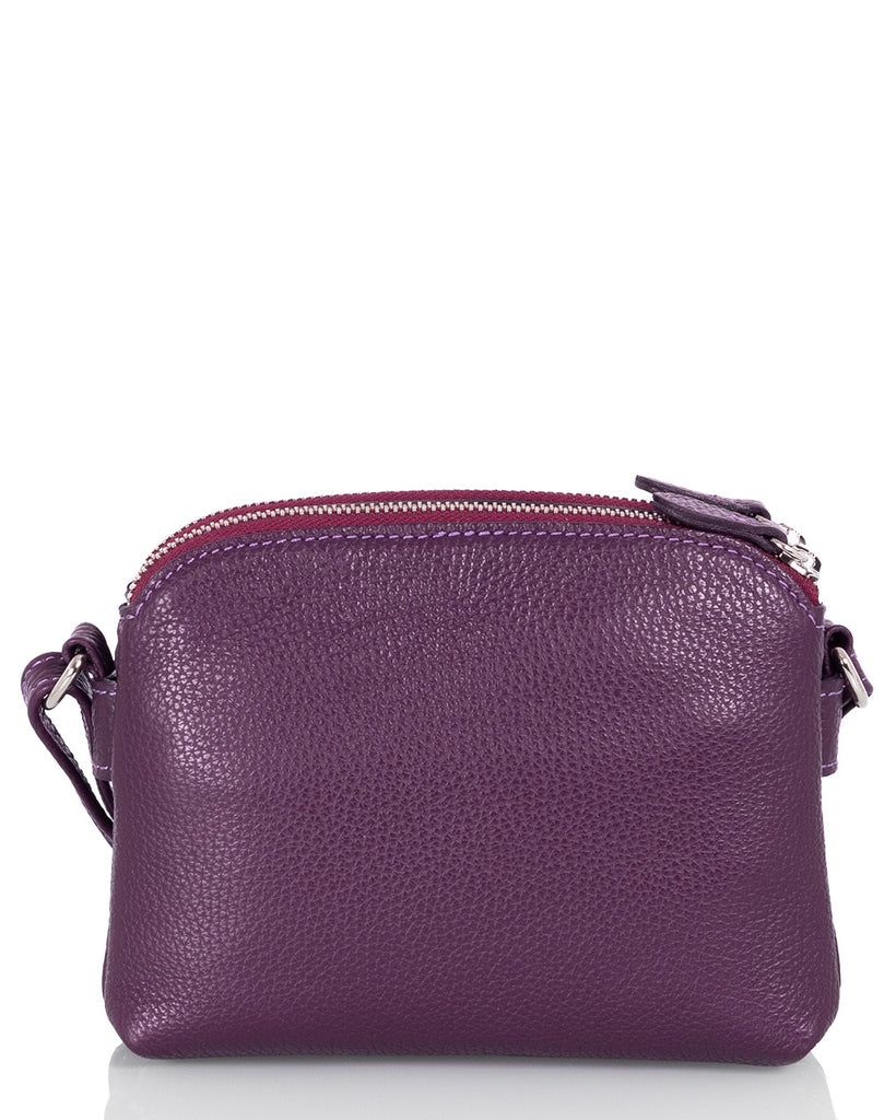 Suomalainen tummanvioletti pikkulaukku Utua Lysti