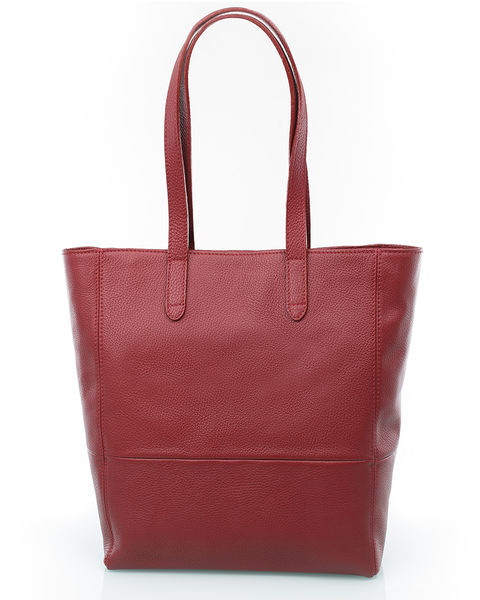 Suomalainen viininpunainen Shopperi Utua Skansen Exclusive