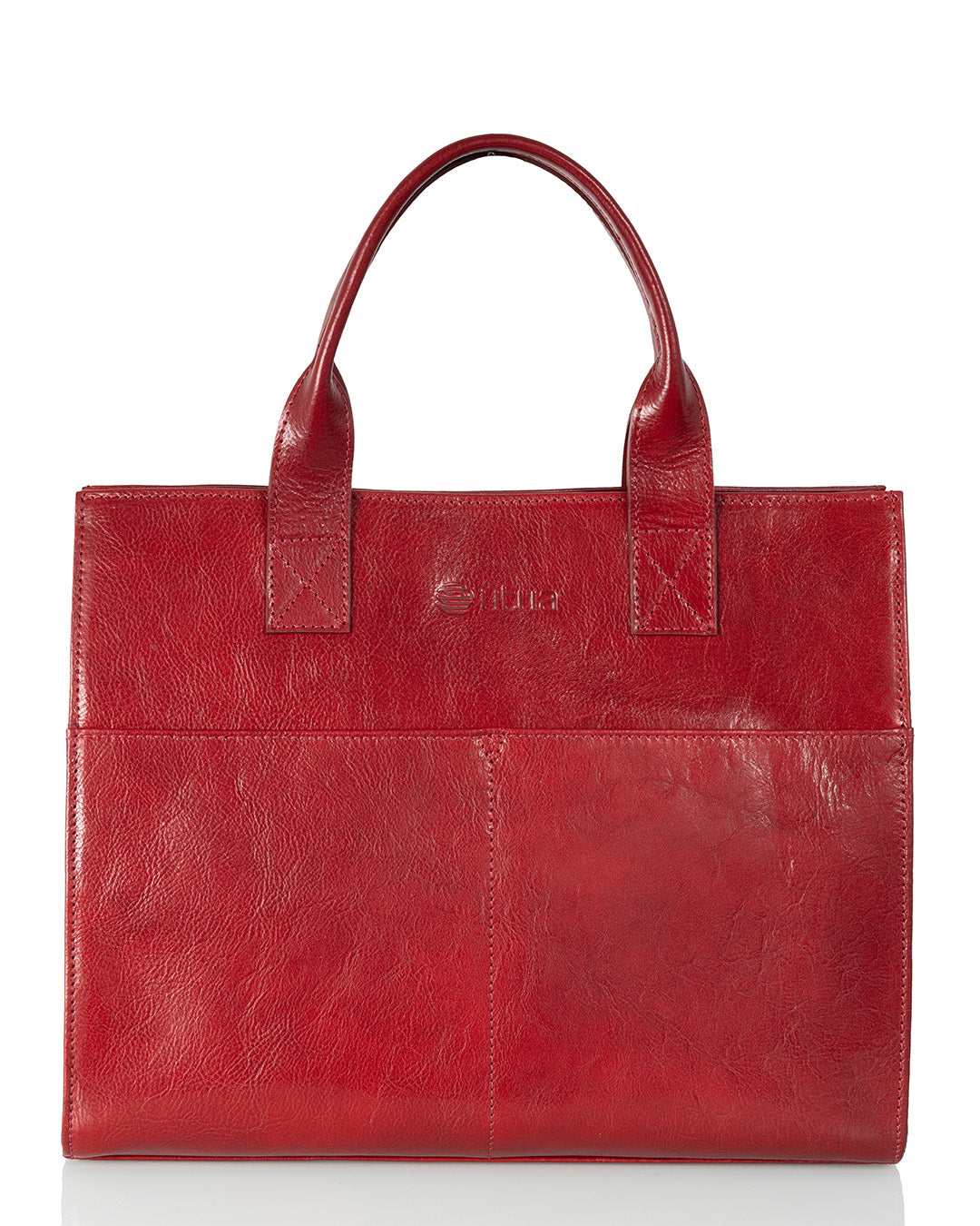 Utua Minerva Exclusive kasviparkittu kasilaukku punainen