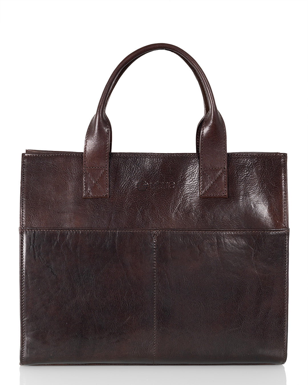 Utua Minerva Exclusive kasviparkittu kasilaukku ruskea