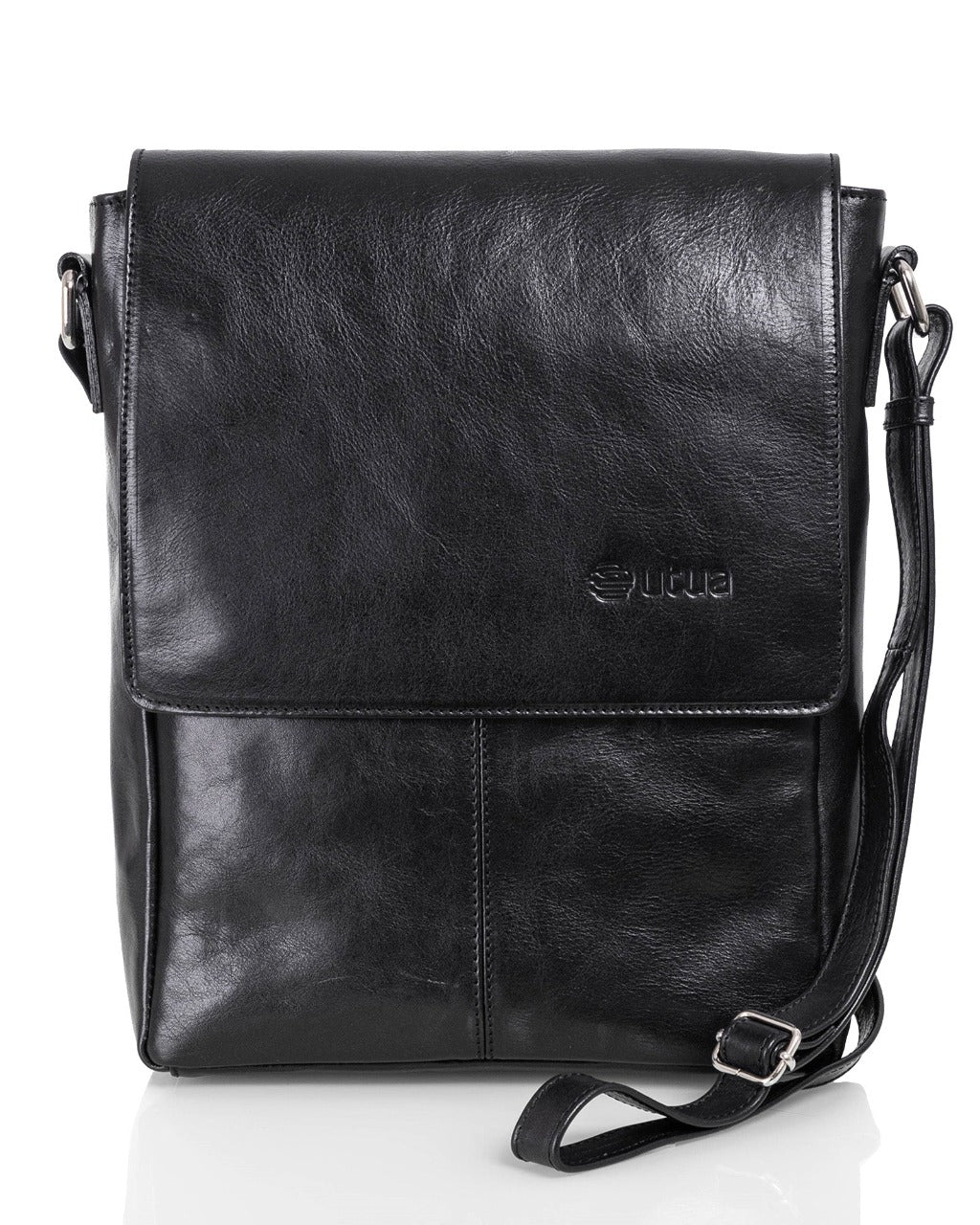 Zeus Exclusive kasviparkittu olkalaukku musta