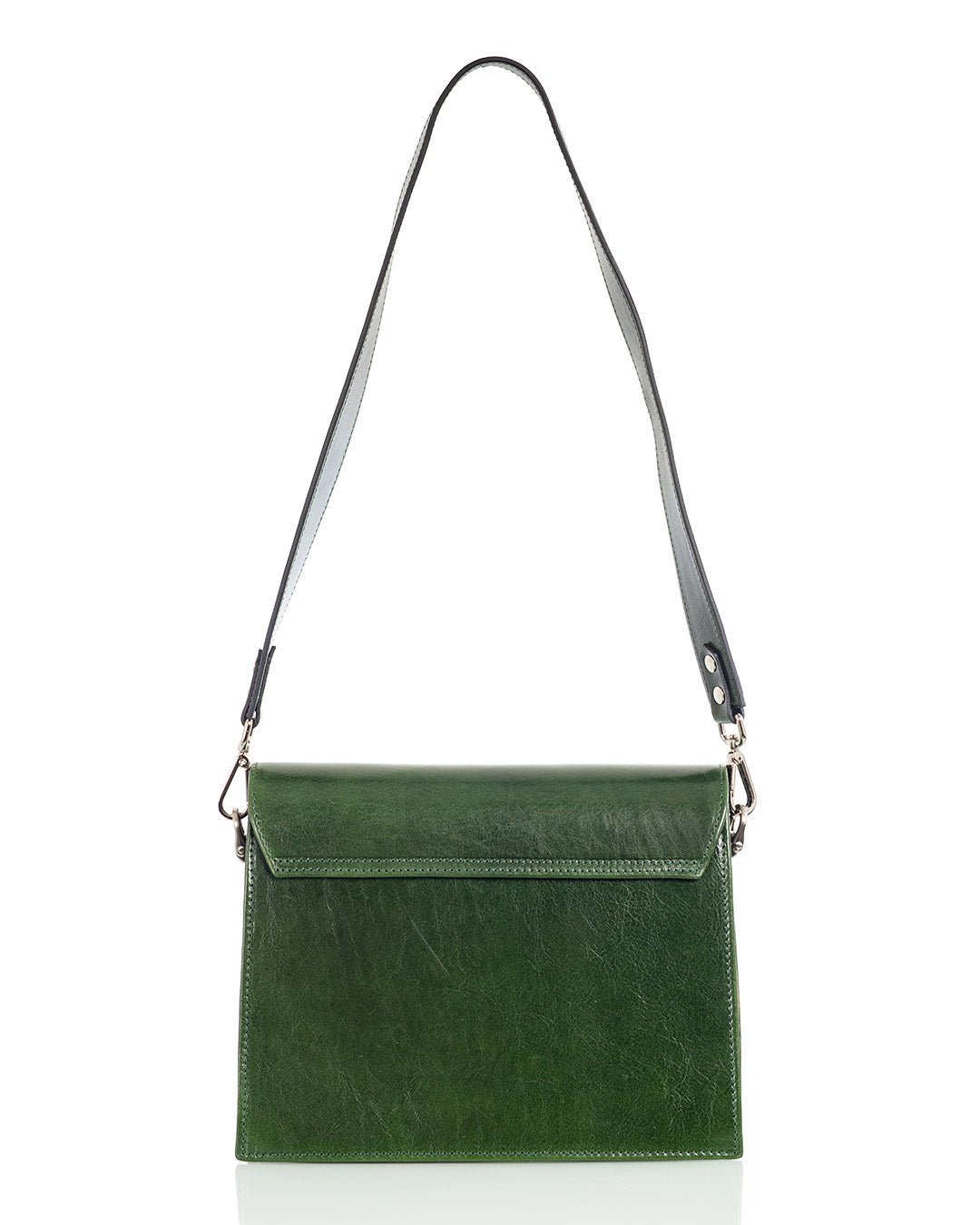 kasviparkittua nahkaa utua vihrea skoga olkalaukku