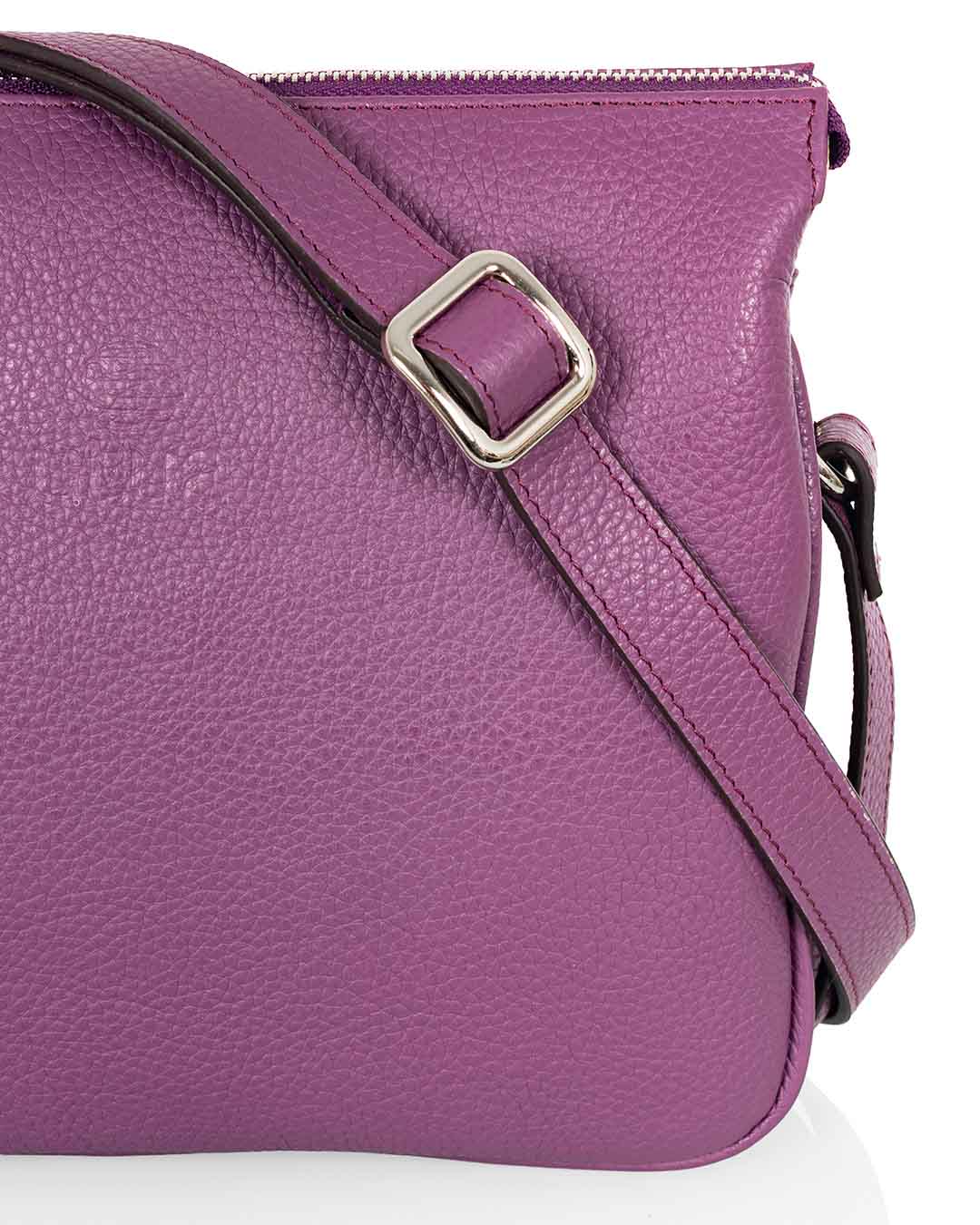 nahkainen olkalaukku utua kulo exclusive violetti