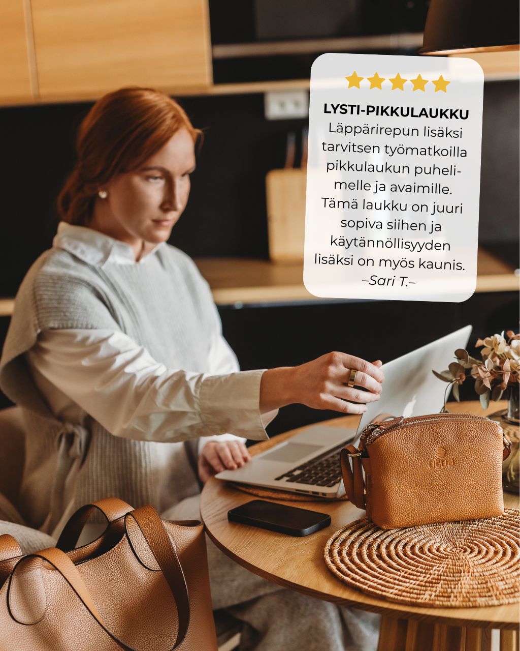 suomalainen utua lysti pikkulaukku arvostelu 1