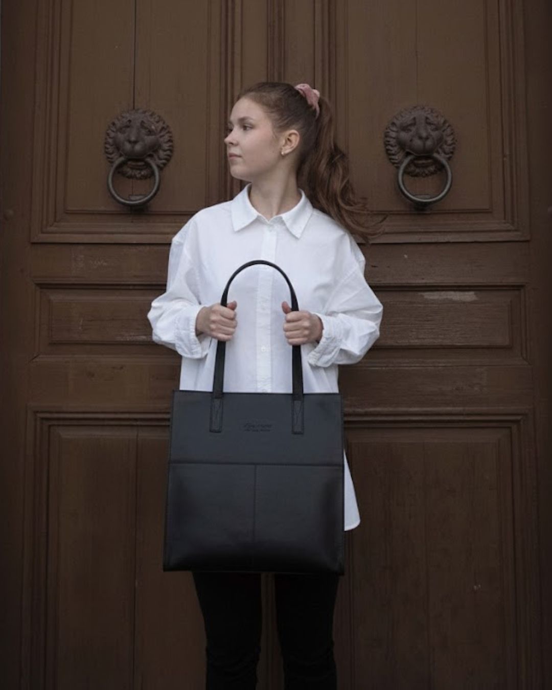 utua hermione kasviparkittu shopperi musta