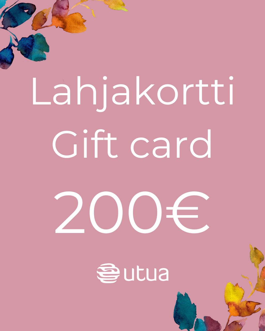 utua lahjakortti 200