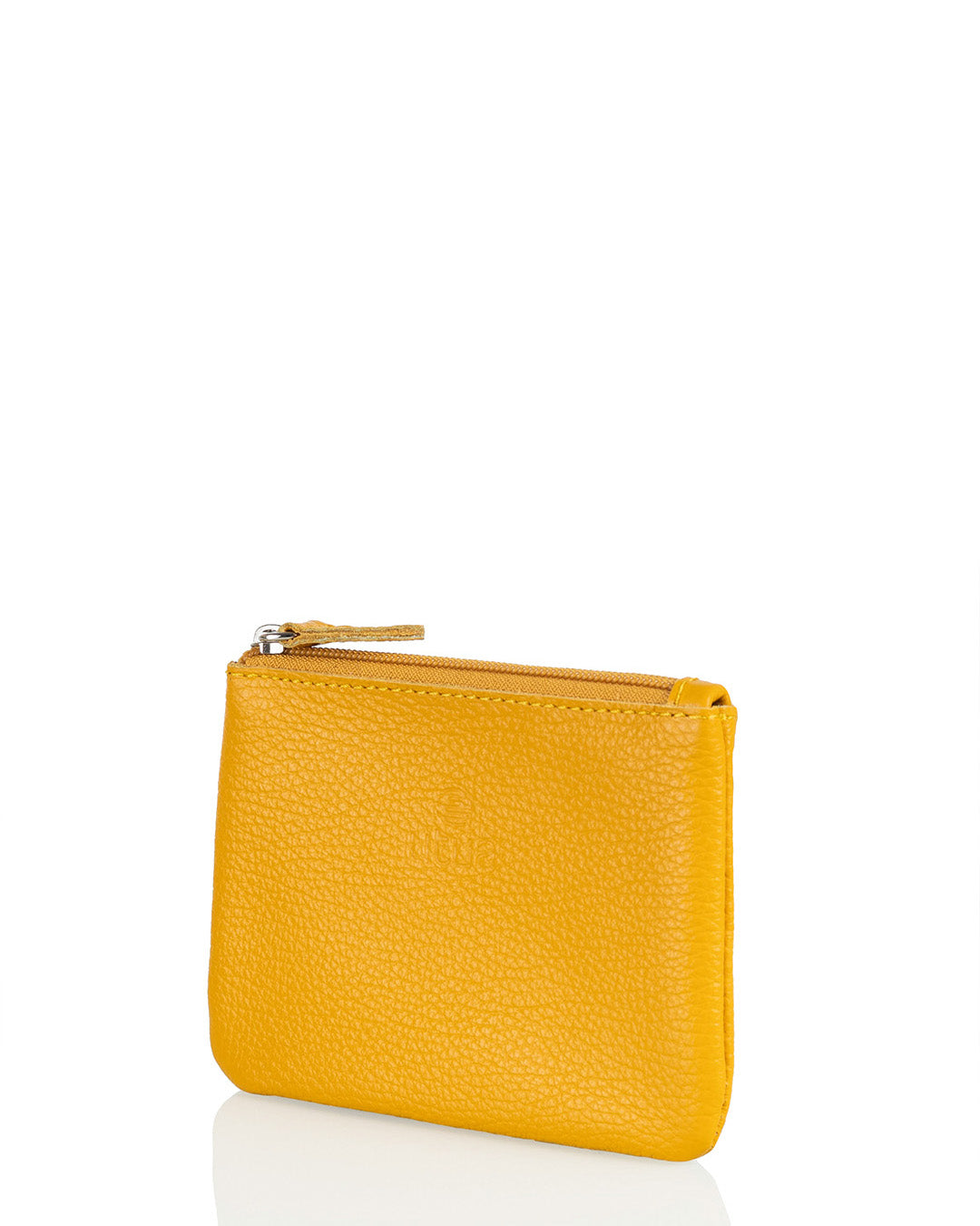 Jemma nahkainen kukkaro keltainen